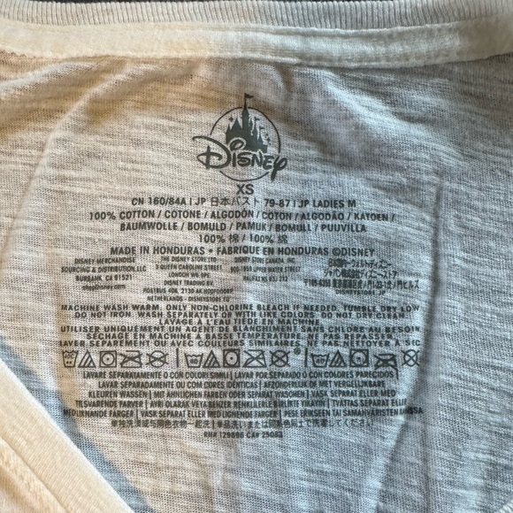 Cinderella Step Sisters Glass Slipper V-neck Tee Shirt. Size XS. NWT. - Picture 3 of 5